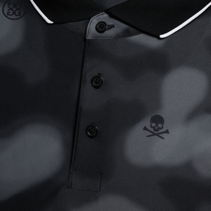 G/FORE MENS BLUR ICON CAMO TECH PIQUÉ POLO - ONYX
