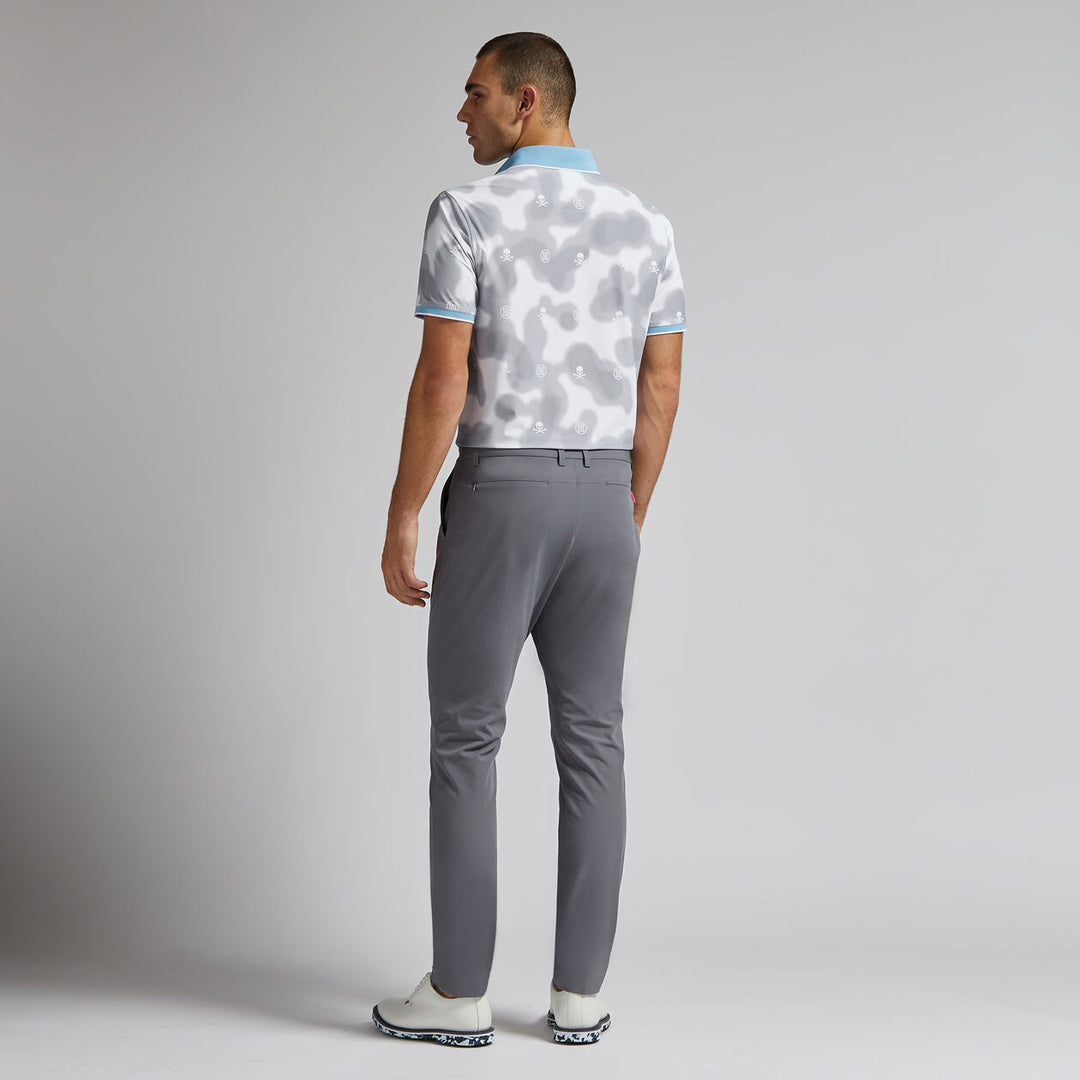 G/FORE MENS BLUR ICON CAMO TECH PIQUÉ POLO - SNOW
