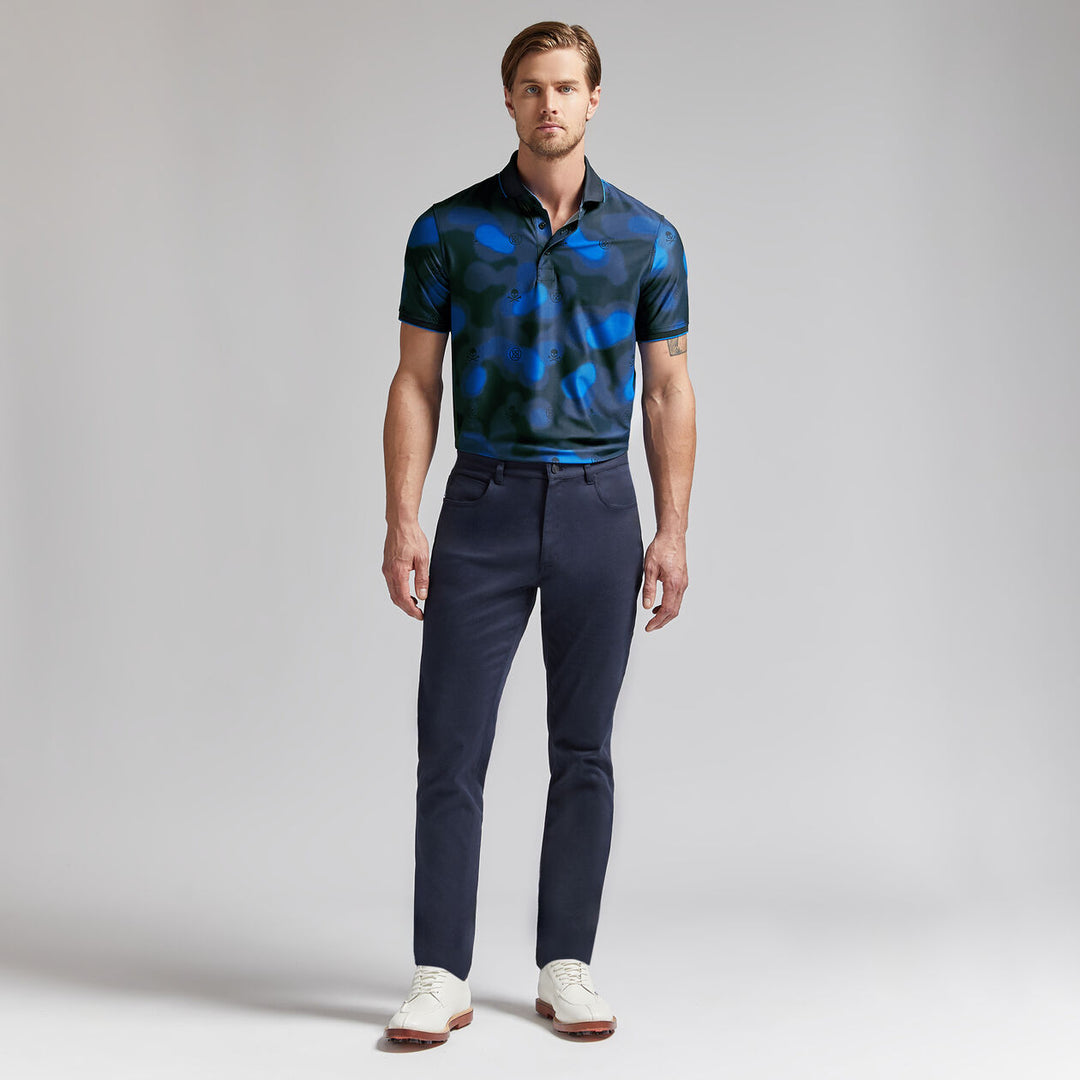 G/FORE MENS BLUR ICON CAMO TECH PIQUÉ POLO - TWILIGHT