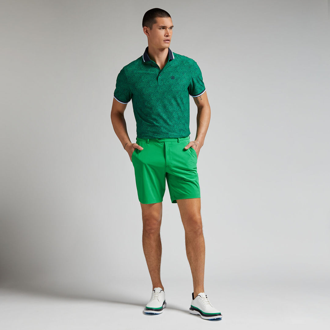 G/FORE MEN'S FINGERPRINT TECH PIQUE POLO - CLOVER