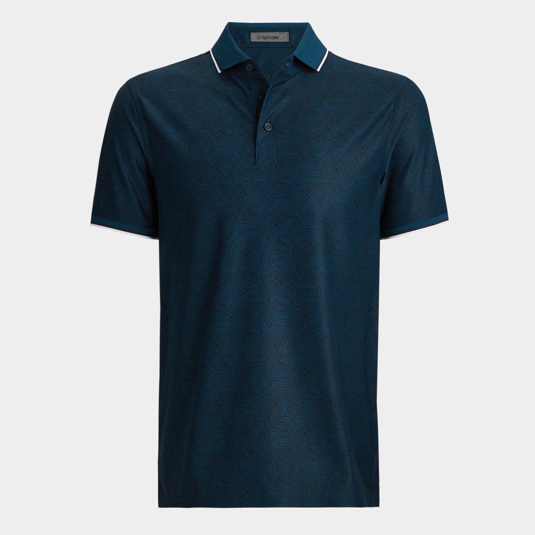 G/FORE MEN'S FINGERPRINT TECH PIQUÉ POLO - DEEP SEA