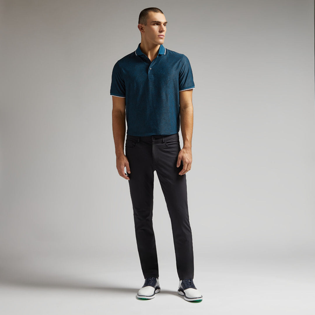G/FORE MEN'S FINGERPRINT TECH PIQUÉ POLO - DEEP SEA