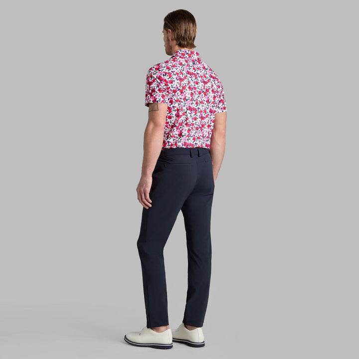 G/FORE MEN'SCAMO FLORAL TECH PIQUÉ POLO - LAVA
