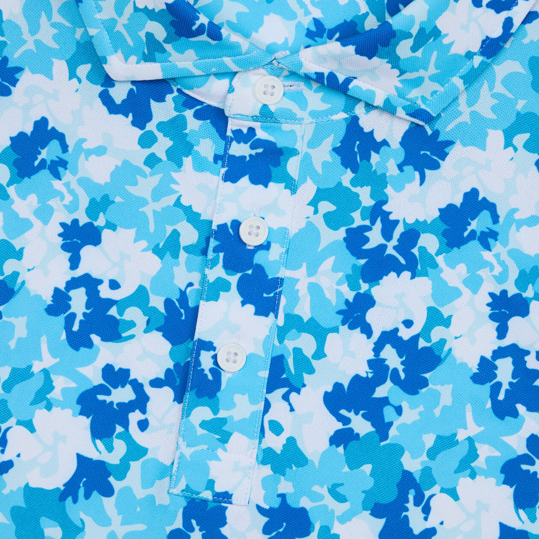 G/FORE MEN'S CAMO FLORAL TECH PIQUÉ POLO - LISBON