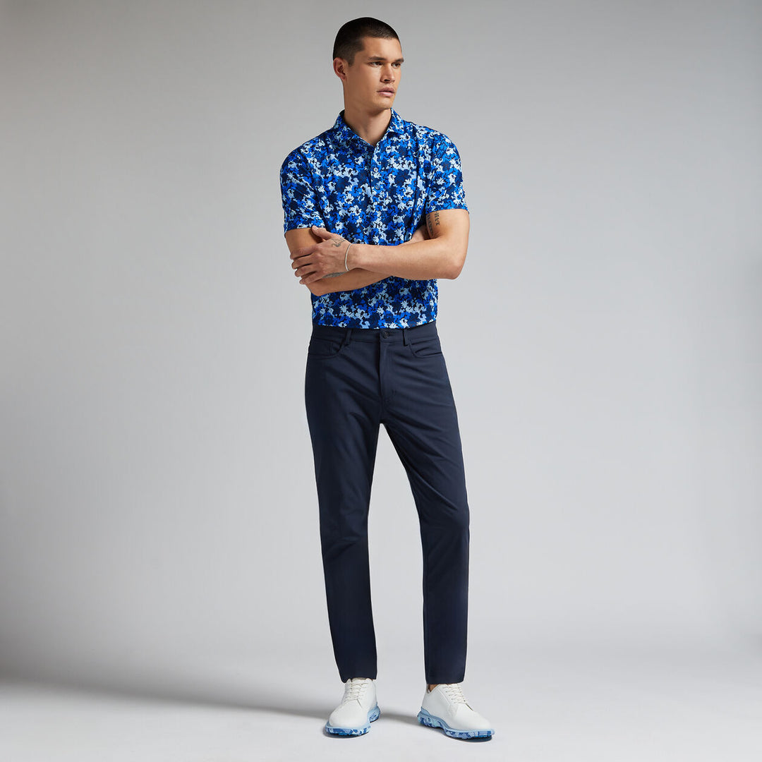 G/FORE MENS CAMO FLORAL TECH PIQUÉ POLO - RACER