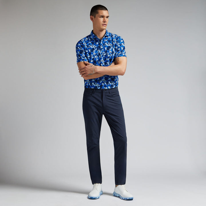 G/FORE MENS CAMO FLORAL TECH PIQUÉ POLO - RACER