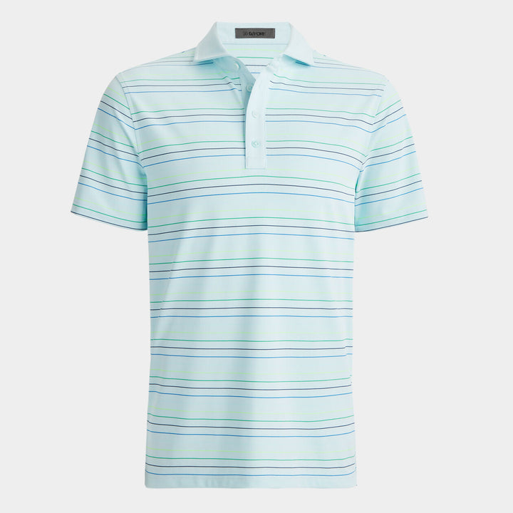 G/FORE MEN'S MULTI STRIPE TECH PIQUÉ POLO - DAYBREAK