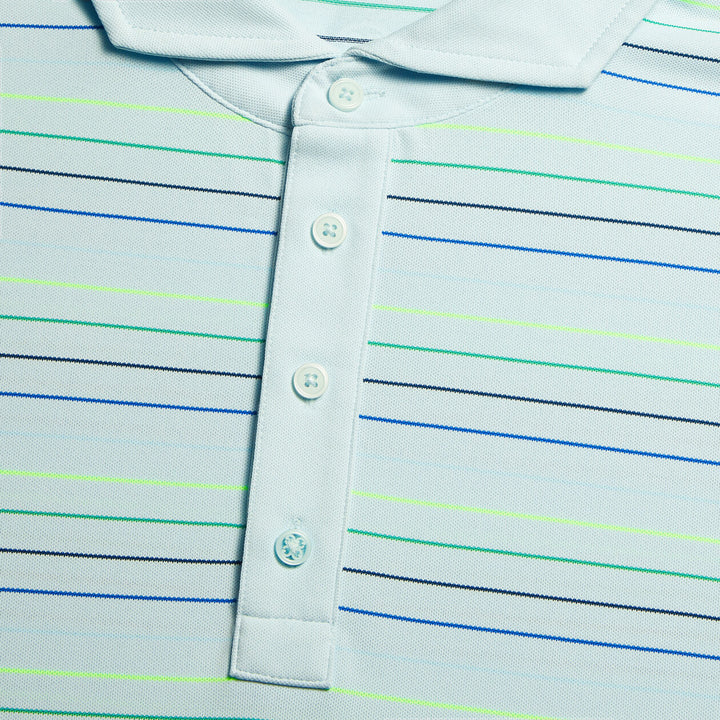 G/FORE MEN'S MULTI STRIPE TECH PIQUÉ POLO - DAYBREAK