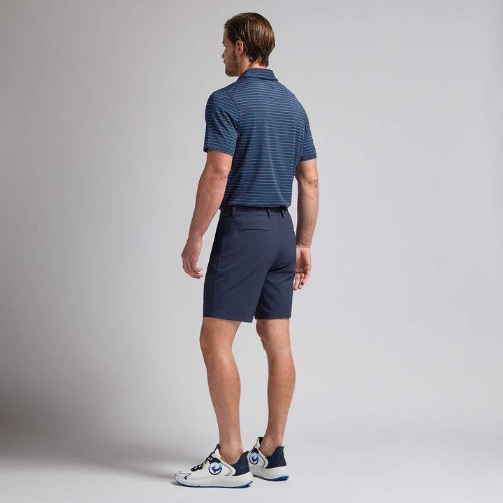 G/FORE MENS PENCIL STRIPE TECH JERSEY POLO - TWILIGHT