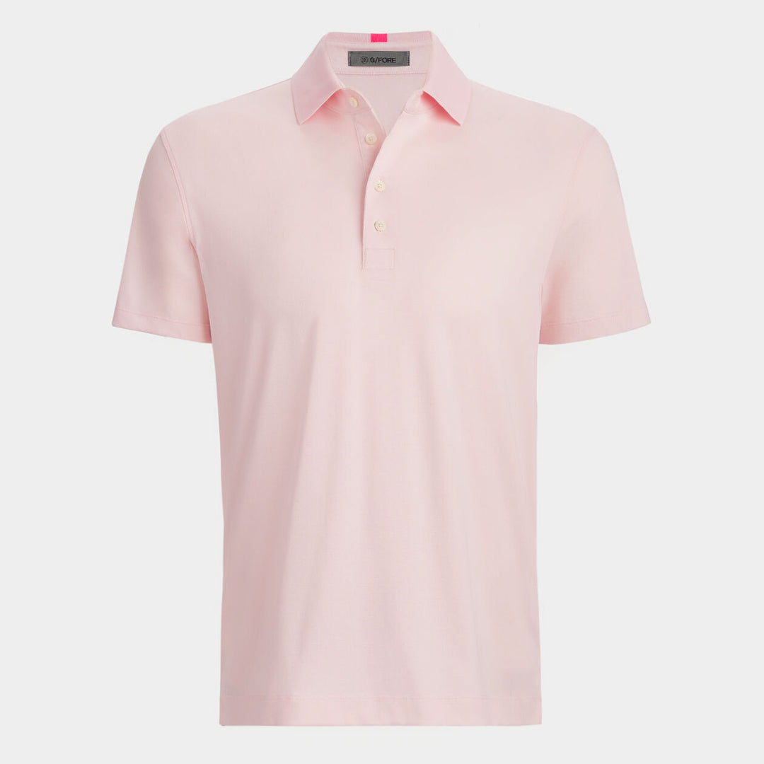 G/FORE MENS TECHNICAL COTTON BLEND POLO - BLUSH