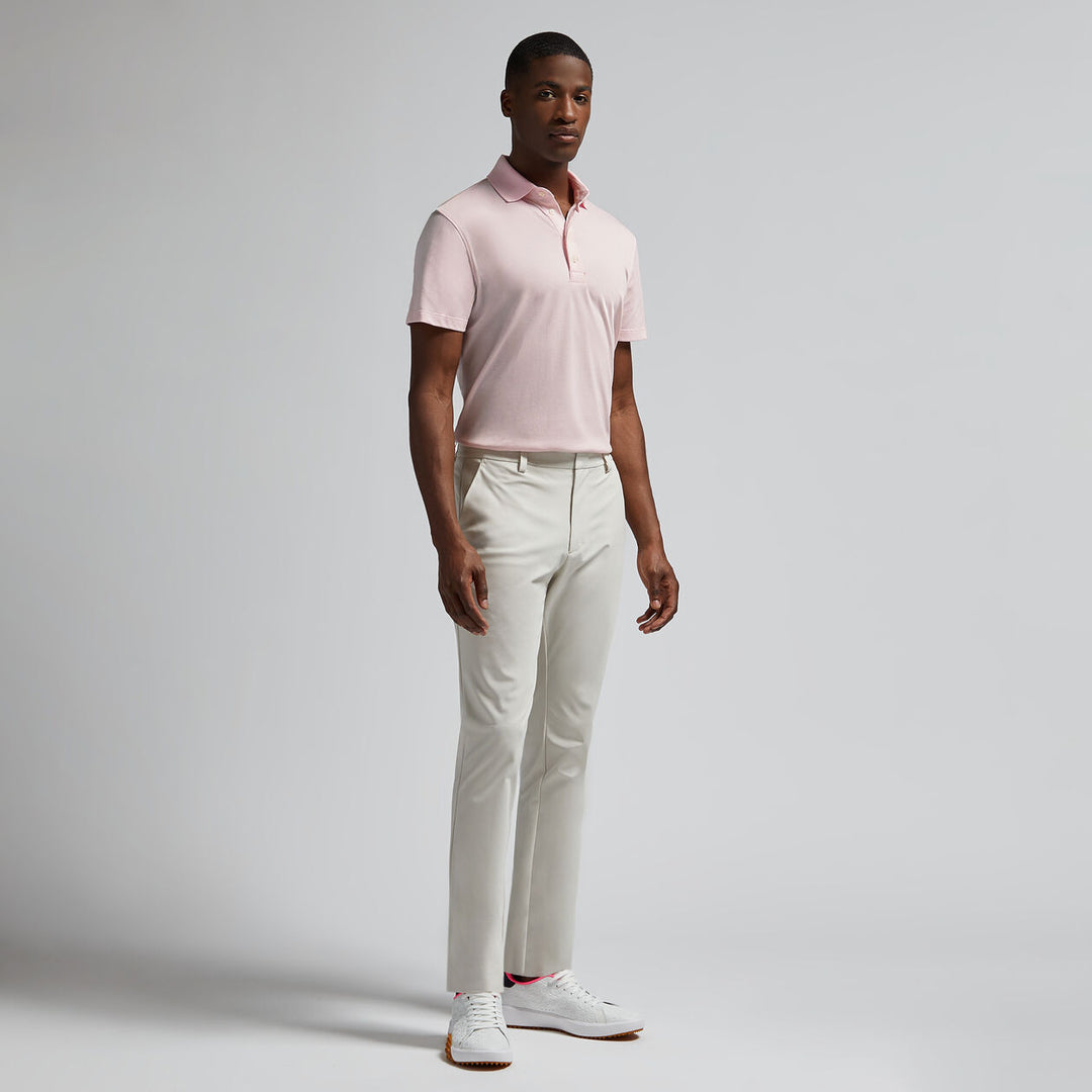G/FORE MENS TECHNICAL COTTON BLEND POLO - BLUSH