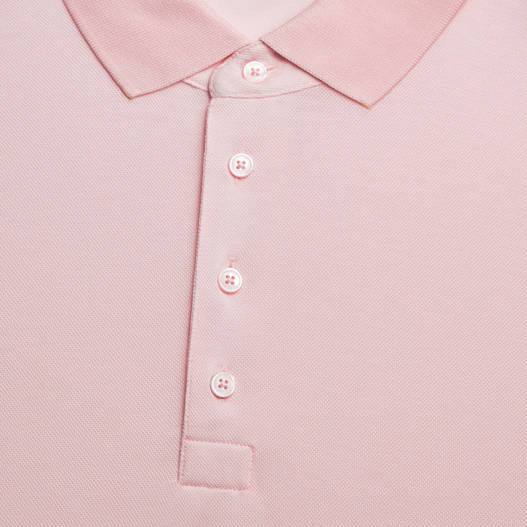 G/FORE MENS TECHNICAL COTTON BLEND POLO - BLUSH