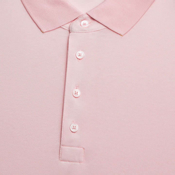 G/FORE MENS TECHNICAL COTTON BLEND POLO - BLUSH