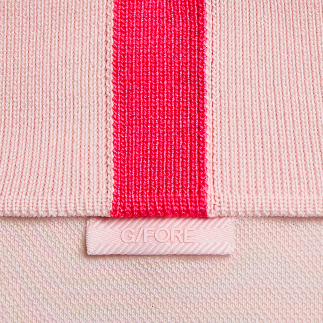 G/FORE MENS TECHNICAL COTTON BLEND POLO - BLUSH
