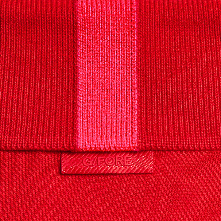 G/FORE MEN'S TECHNICAL COTTON BLEND POLO - POPPY