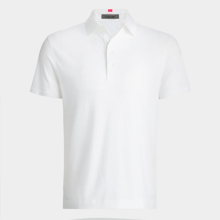 G/FORE MEN'S TECHNICAL COTTON BLEND POLO - SNOW