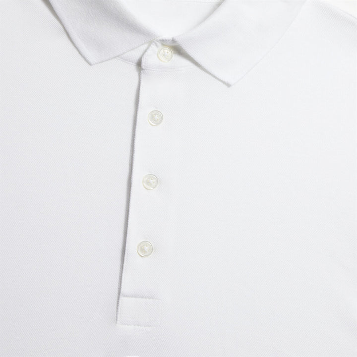 G/FORE MEN'S TECHNICAL COTTON BLEND POLO - SNOW