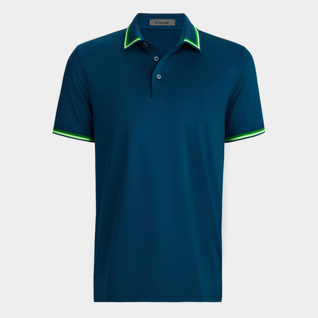 G/FORE MENS TUX TECH JERSEY POLO - DEEP SEA