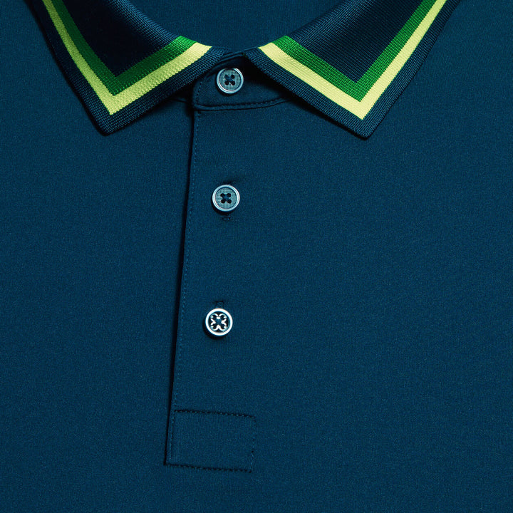 G/FORE MENS TUX TECH JERSEY POLO - DEEP SEA