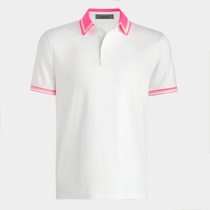 G/FORE MENS TUX TECH JERSEY POLO - SNOW