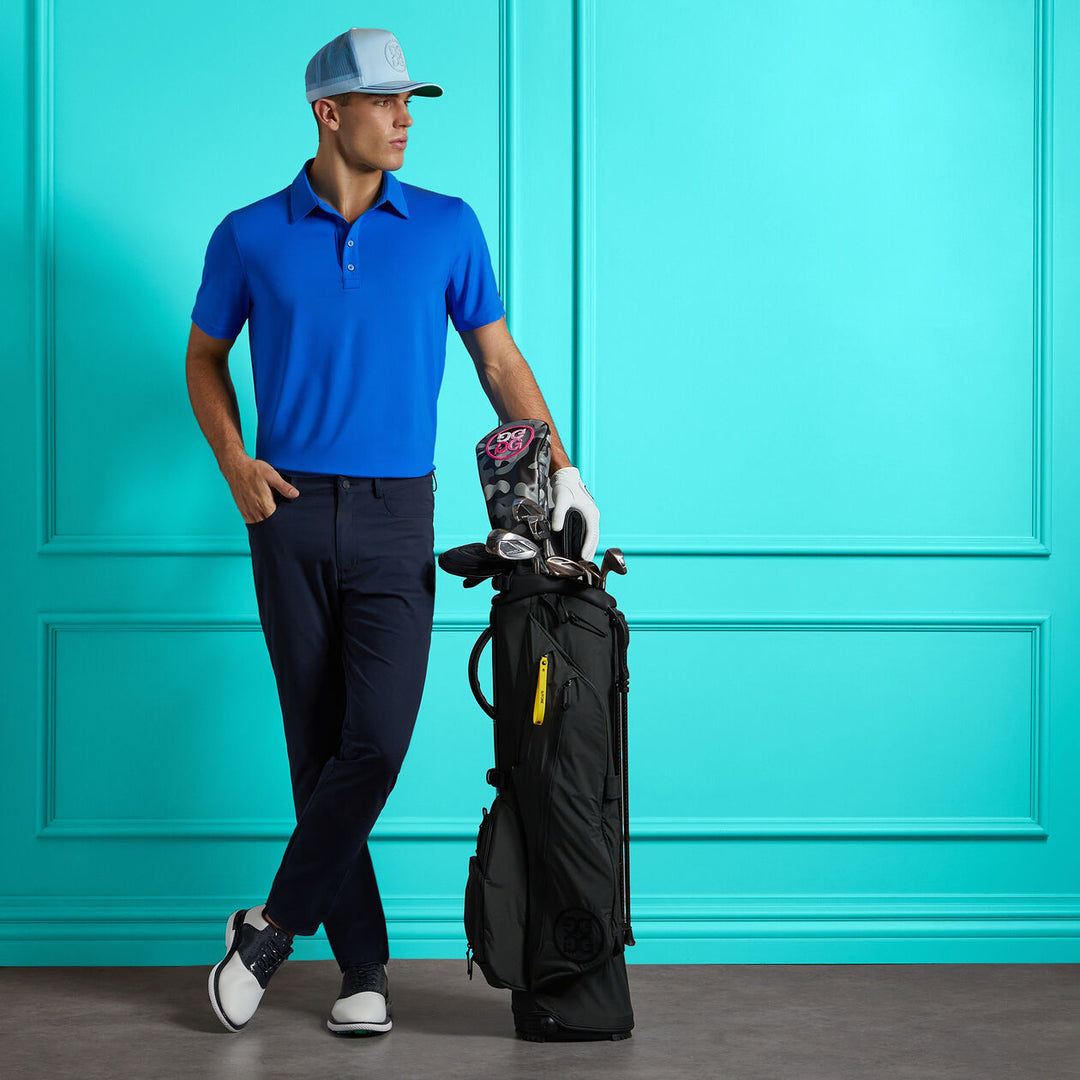G/FORE MENS G/TAB ESSENTIAL TECH JERSEY POLO - RACER