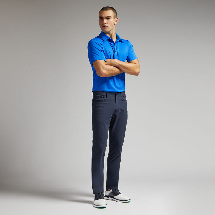 G/FORE MENS G/TAB ESSENTIAL TECH JERSEY POLO - RACER