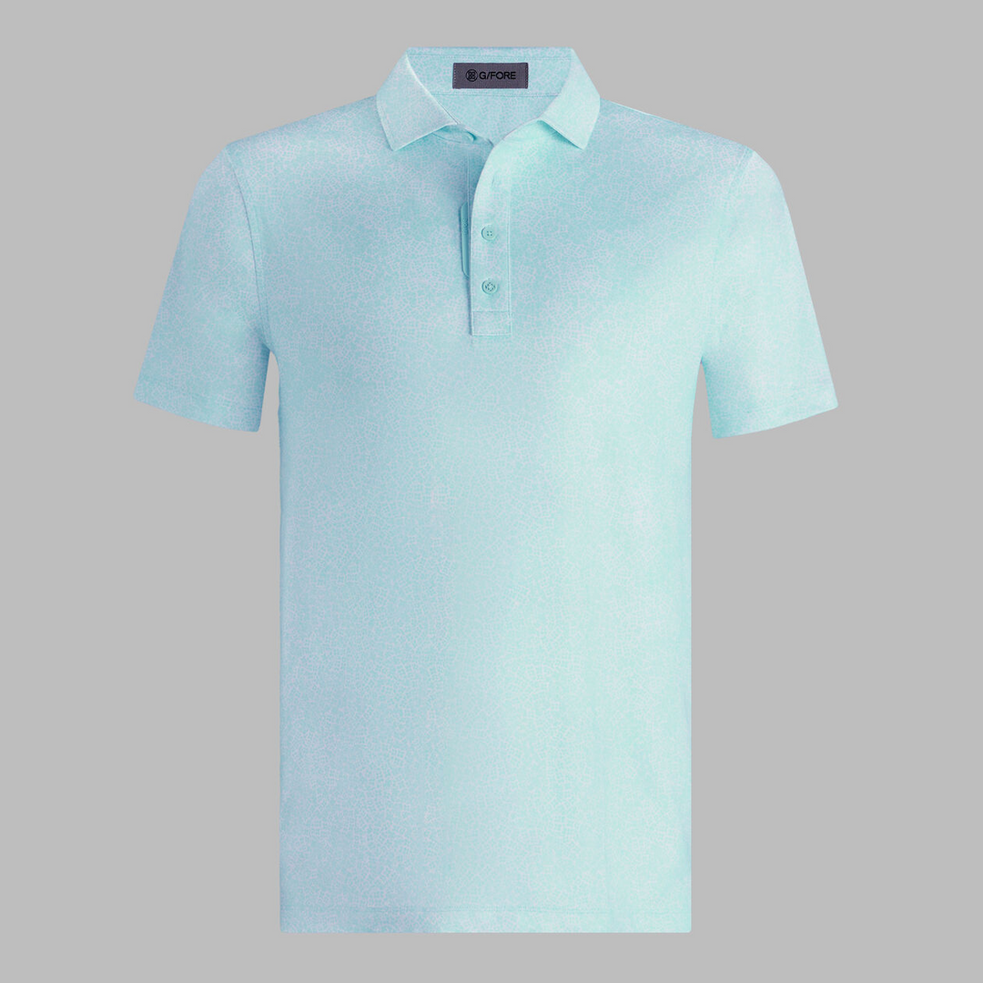G/FORE MEN'S HYDRANGEA TECH JERSEY POLO - MENTHOL