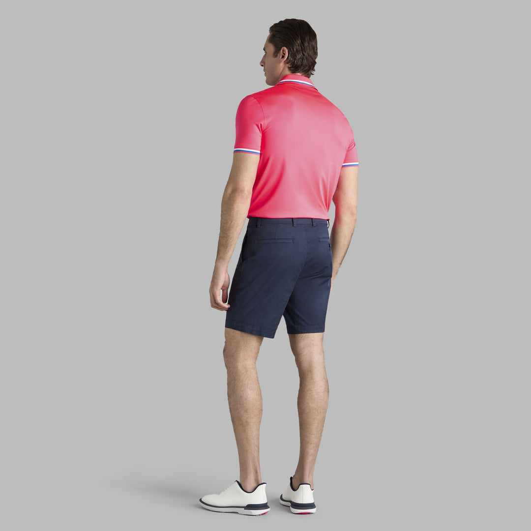 G/FORE MEN'S G/TAB ESSENTIAL TECH JERSEY BANDED SLEEVE POLO - BIRDIE