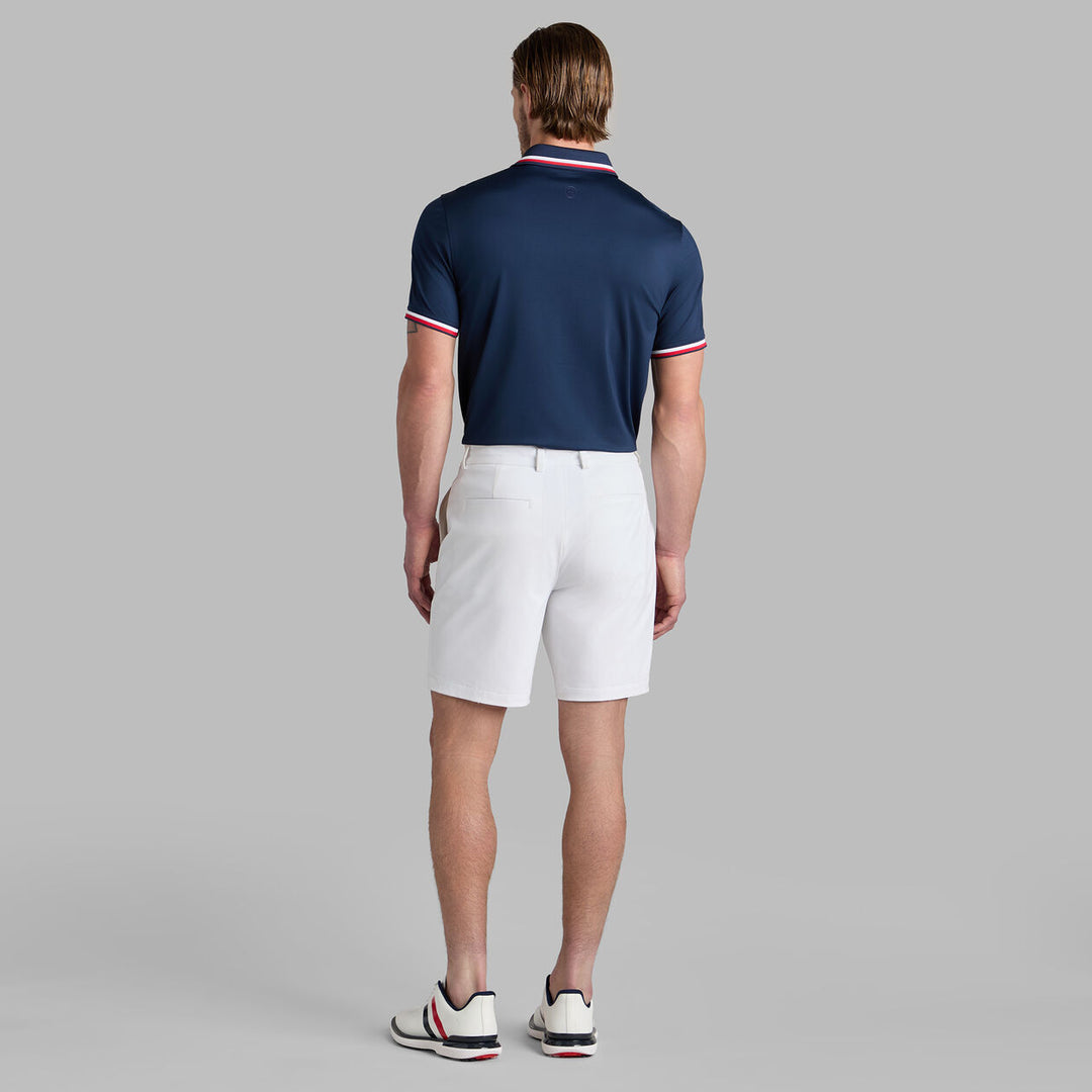 G/FORE MEN'S G/TAB ESSENTIAL TECH JERSEY BANDED SLEEVE POLO - TWILIGHT