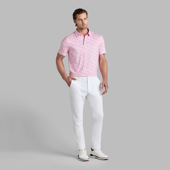 G/FORE MEN'S AYE POPPY TECH JERSEY POLO - BLUSH
