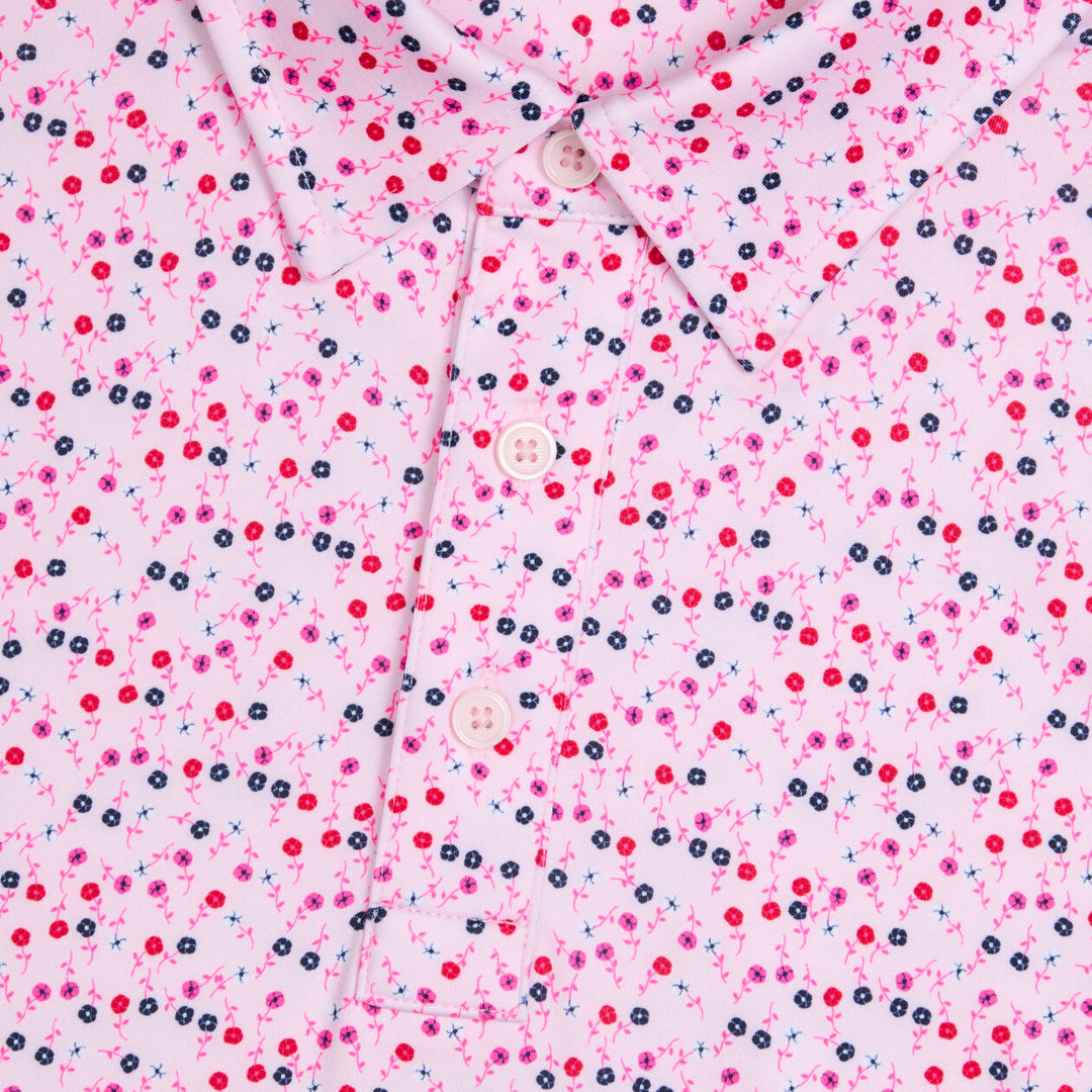 G/FORE MEN'S AYE POPPY TECH JERSEY POLO - BLUSH