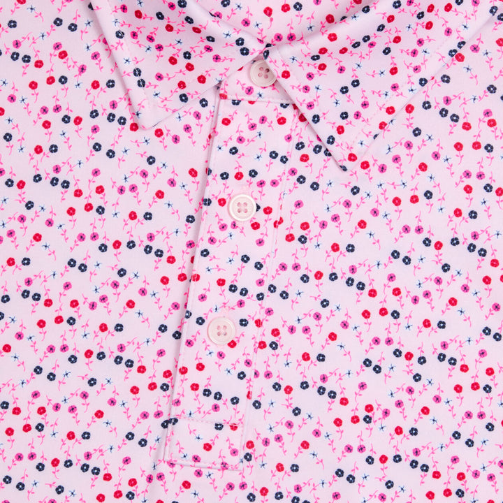 G/FORE MEN'S AYE POPPY TECH JERSEY POLO - BLUSH