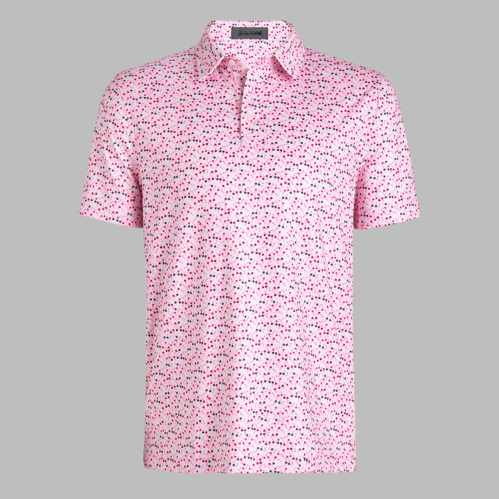 G/FORE MEN'S AYE POPPY TECH JERSEY POLO - BLUSH