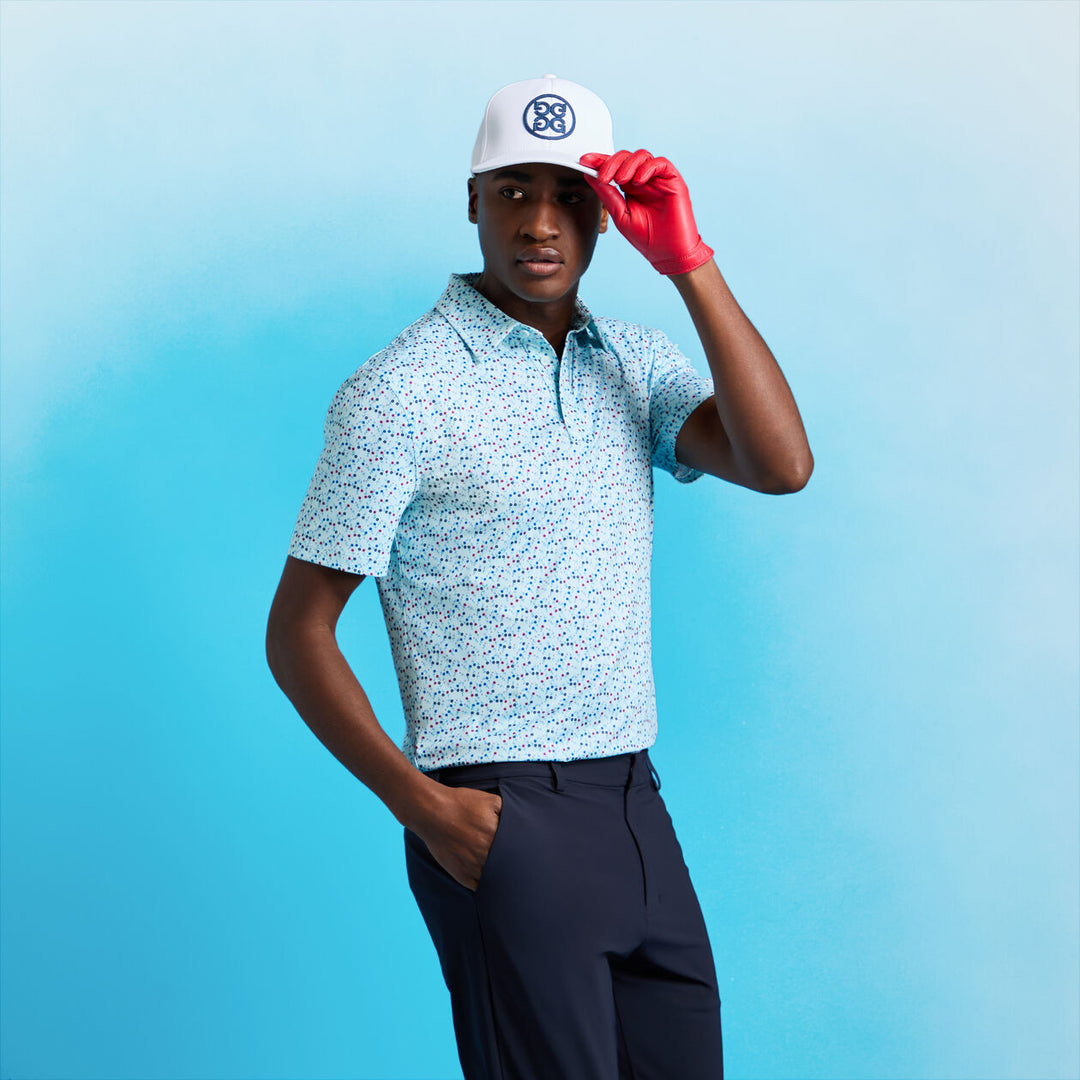 G/FORE MEN'S AYE POPPY TECH JERSEY POLO - DAYBREAK