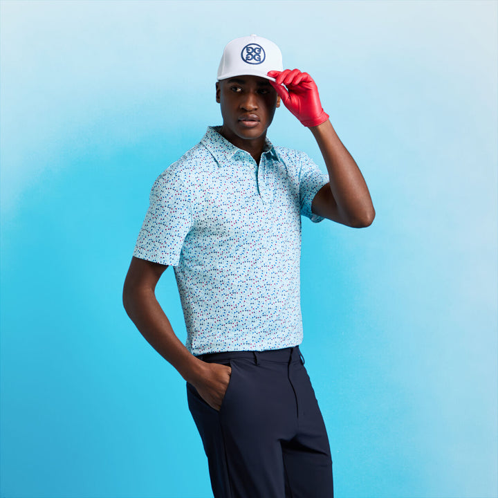 G/FORE MEN'S AYE POPPY TECH JERSEY POLO - DAYBREAK