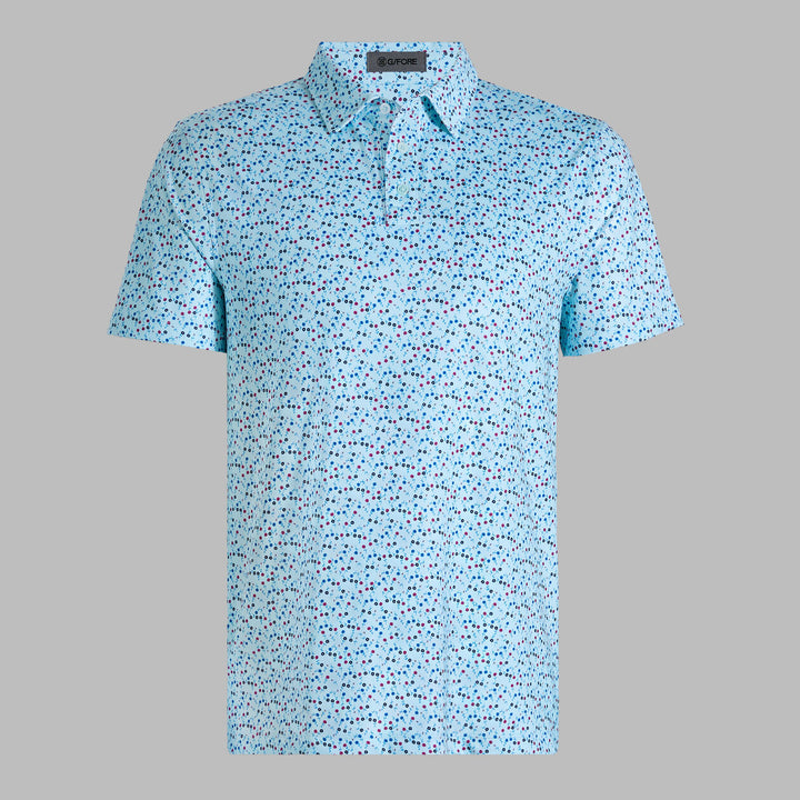 G/FORE MEN'S AYE POPPY TECH JERSEY POLO - DAYBREAK