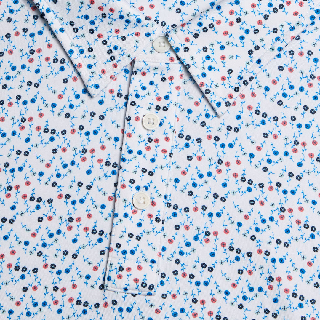 G/FORE MEN'S AYE POPPY TECH JERSEY POLO - SNOW