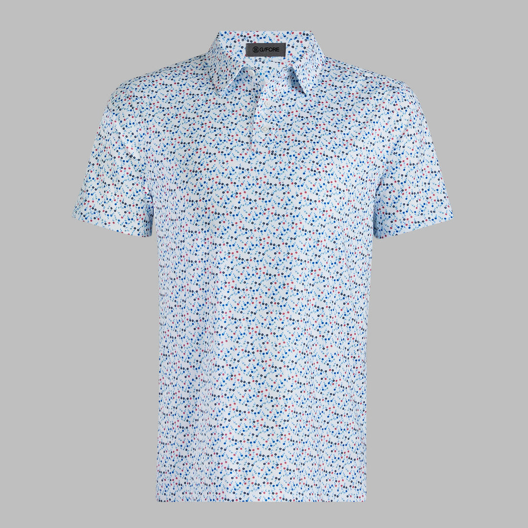 G/FORE MEN'S AYE POPPY TECH JERSEY POLO - SNOW
