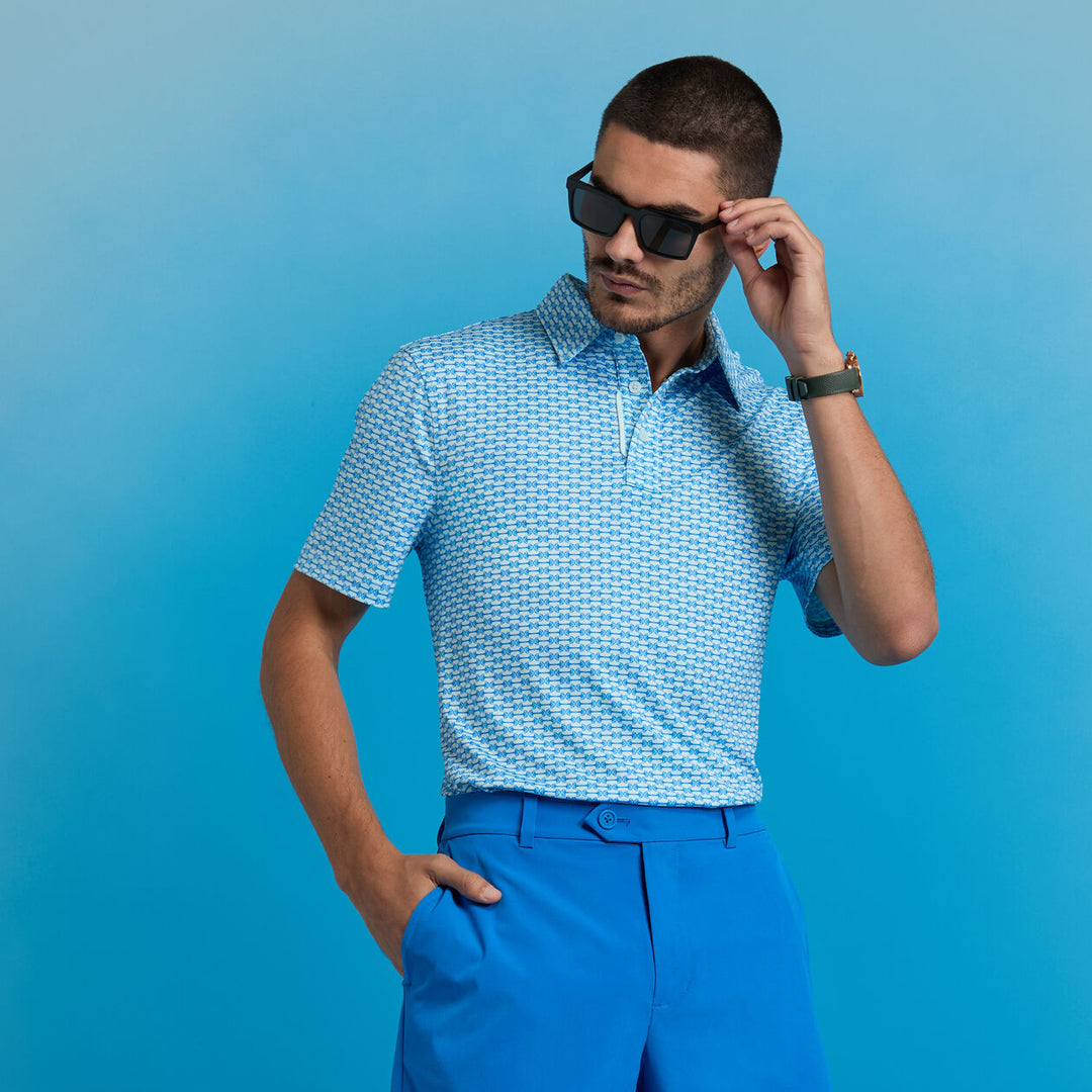 G/FORE MEN'S G LINK TECH JERSEY POLO - LISBON