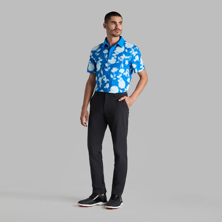 G/FORE MEN'S BLUR FLORAL TECH JERSEY POLO - LISBON