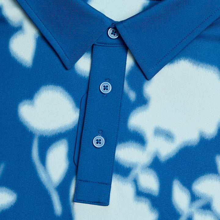 G/FORE MEN'S BLUR FLORAL TECH JERSEY POLO - LISBON