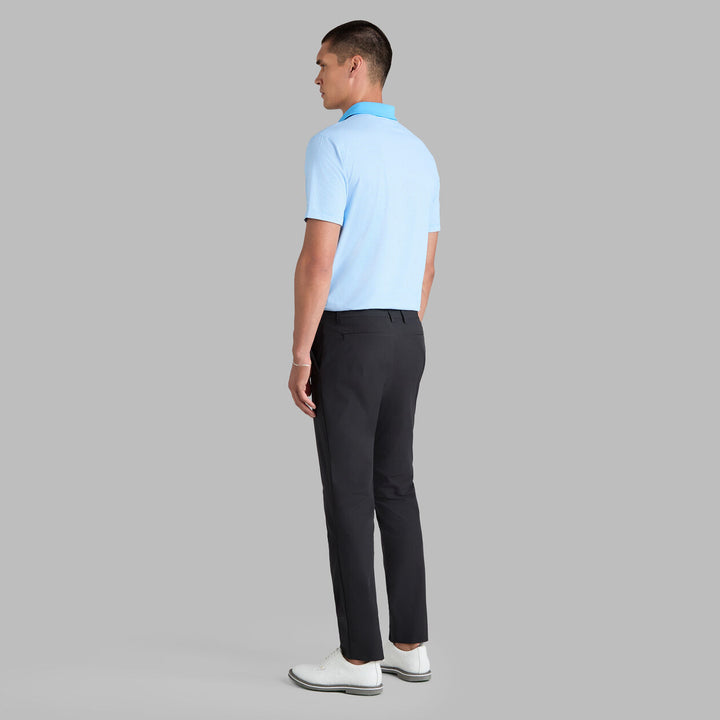 G/FORE MEN'S FEEDER STRIPE FINE TECH JERSEY POLO - AZUL