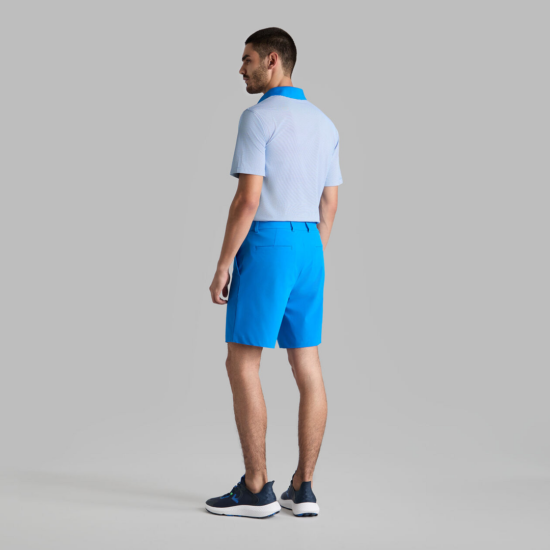 G/FORE MEN'S FEEDER STRIPE FINE TECH JERSEY POLO - LISBON