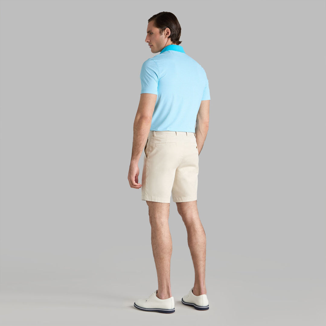 G/FORE MEN'S FEEDER STRIPE FINE TECH JERSEY POLO - VENETIAN