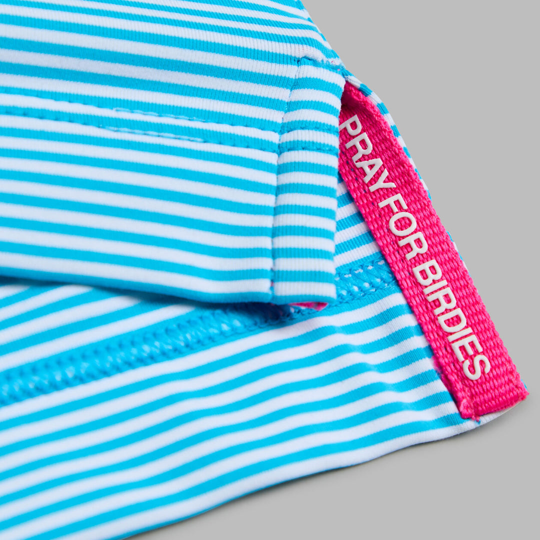 G/FORE MEN'S FEEDER STRIPE FINE TECH JERSEY POLO - VENETIAN