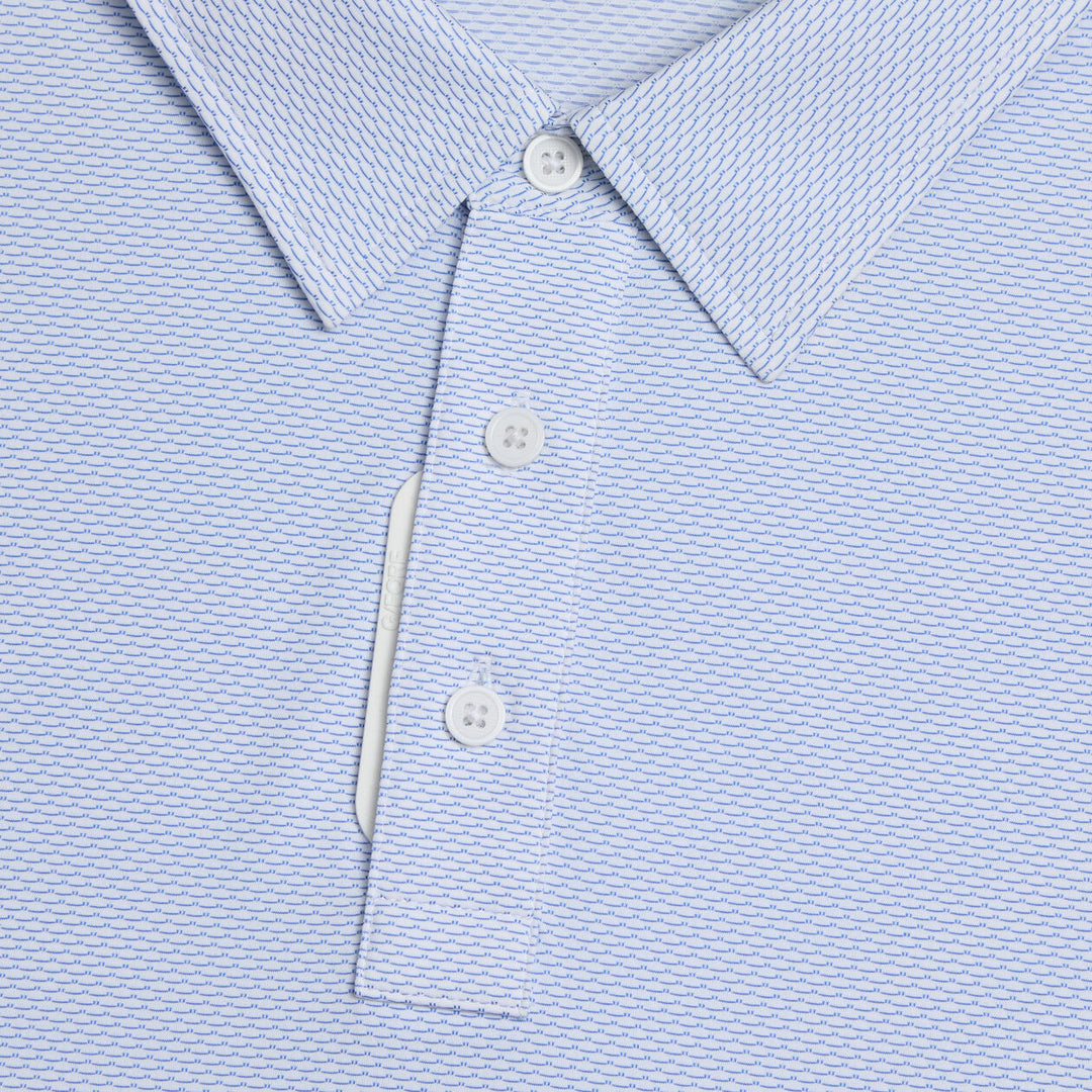 G/FORE MEN'S FINE STRETCH JACQUARD POLO - LISBON