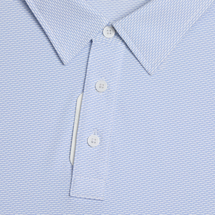 G/FORE MEN'S FINE STRETCH JACQUARD POLO - LISBON