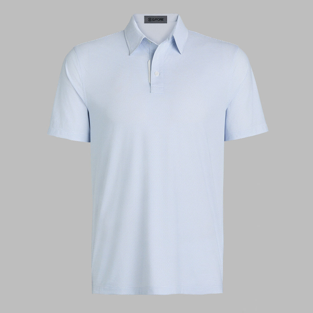 G/FORE MEN'S FINE STRETCH JACQUARD POLO - LISBON
