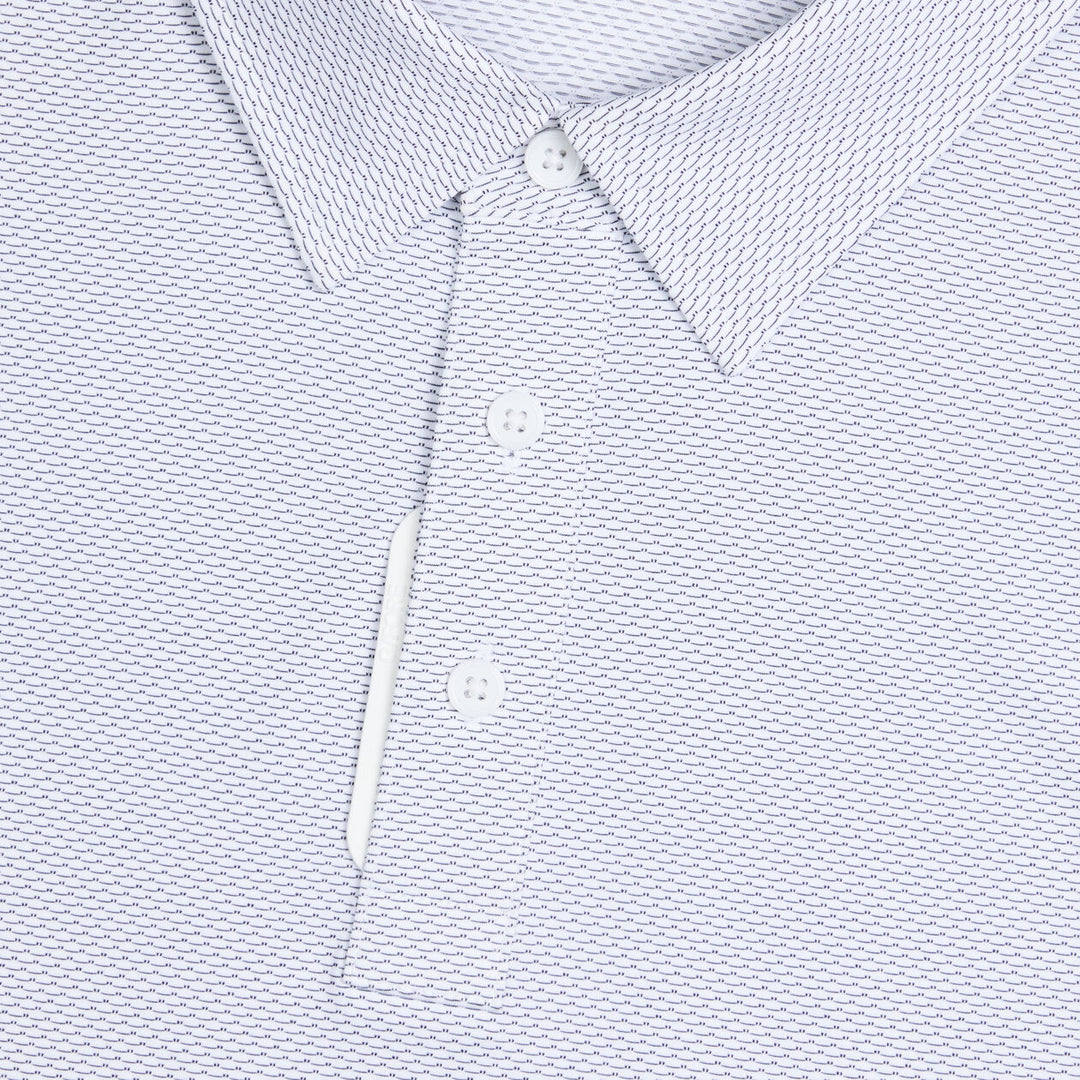 G/FORE MEN'S FINE STRETCH JACQUARD POLO - ONYX