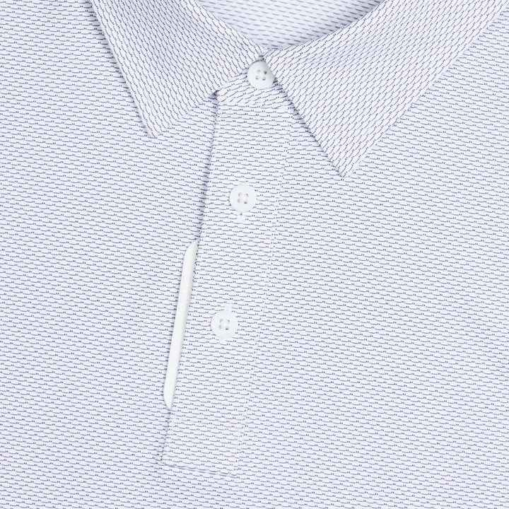 G/FORE MEN'S FINE STRETCH JACQUARD POLO - ONYX